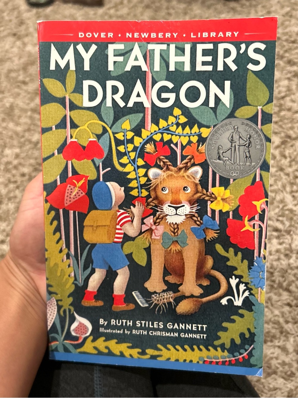 My Father's Dragon by Ruth Stiles Gannett - Colorful Illustrated Paperback